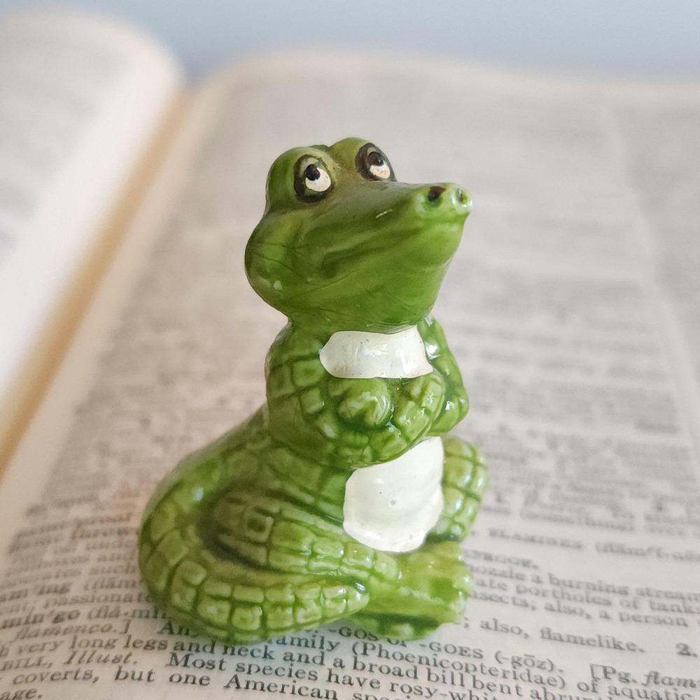 Vintage Josef Originals Miniature Crocodile Alligator Figurine